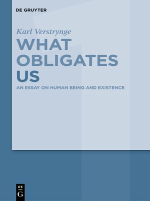cover image of An Essay on Human Being and Existence